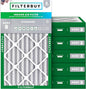 Filterbuy 12x20x4 Air Filter MERV 8 Essential Dust & Allergy Defense (6-Pack), Electrostatic Pleated HVAC AC Furnace Filters Replacement, Made in USA (Actual Size: 11.50 x 19.50 x 3.63)