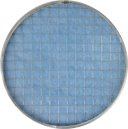 8" Inch Filter Replacement - Round Duct Filter System - G4 Class Filter and Mesh Screen - Dust Collection and Air Purification