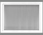 HVAC Premium 20'' x 16'' Cube Core Eggcrate Return Air Filter Grille for 1'' Filter - Aluminum - White [Outer Dimensions: 22.5'' x 18.5]