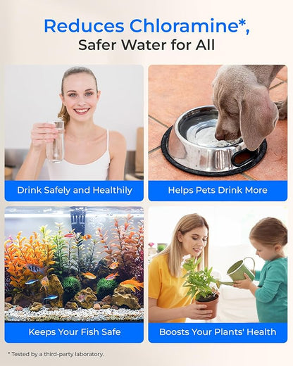 Waterdrop TSB-CM Under Sink Water Filter System Reduce Chloramine, Chlorine for CA, FL and Washington, D.C., Under Sink Water Filtration System with Brushed Nickel Faucet,NSF/ANSI 42 Certified Element