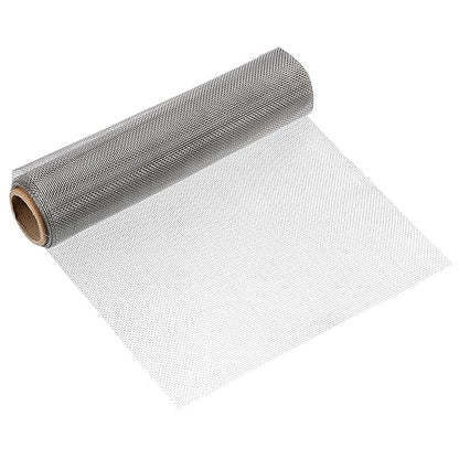 uxcell 16 Mesh 79" x 10" Woven Wire Mesh, 316 Stainless Steel Air Vent Filter Screen, Window Screen Mesh for DIY Projects Vents Cover Filtration Animals Fence