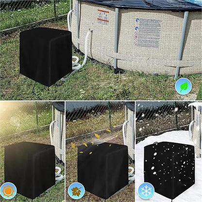 Cover for Pool Pump Filter Sand Cylinder Sunscreen Anti-UV Ground Enclosure Catcher for Swimming Shed Deck Pond(25x24x28 inch)