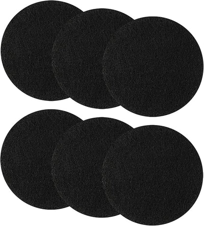 Resinta 6 Compost Bin Filters - Activated Carbon Compost Bin Replacement Filters (6.25 Inches)