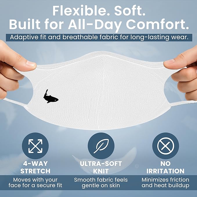 INHERENT Premium Traveler's Face Mask with Anti-Odor SILVERbac | Reusable, Adjustable, Comfortable