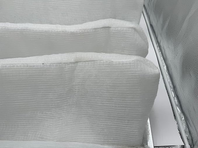 wioboy Paint Spray Booth Intake Filter (23.25" x 47" x 8" (4/case)), 6 Pocket High Capacity Polyester Air Filter