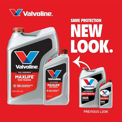 Valvoline MaxLife High Mileage Full Synthetic 5W-30 Motor Oil 1 Quart