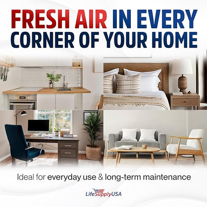 True Hepa + Carbon Pre-Filter Replacement Set Compatible with RabbitAir BioGS 2.0 Ultra Quiet SPA-550A and SPA-625A Air Purifiers by LifeSupplyUSA