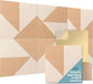 Art3d 6-Pack Self-Adhesive Acoustic Wall Panels for Home Décor, 24 x 24 Inch Soundproofing Panels for Office Studio Bedroom - High Noise Absorption Polyester Fiber, Dawn