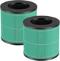 2 Pack AC300 True HEPA Replacement Filter Compatible with Purivortex AC300 Air Purifiers, 3-in-1 H13 True HEPA Filter Green