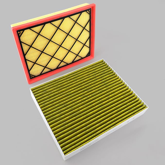 Engine & Cabin Air Filter Set for Ford Escape 1.5L/2.0L (2020-2022), for Bronco Sport 1.5L/2.0L (2021-2025), for Maverick (2022-2024); (Not fit Hybrid); Replace JX6Z19N619BA, JX6Z9601A, FP89