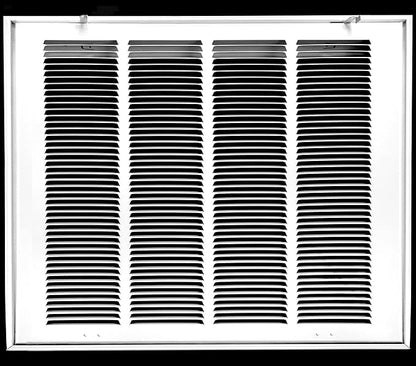 HVAC Premium 22 x 22 Duct Opening Steel Return Air Filter Grille, for 1-inch Filter, Removable Door, Flat Stamped HVAC Vent Cover Grille, Outer Dimensions 24.5 x 24.5