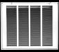 HVAC Premium 22 x 22 Duct Opening Steel Return Air Filter Grille, for 1-inch Filter, Removable Door, Flat Stamped HVAC Vent Cover Grille, Outer Dimensions 24.5 x 24.5