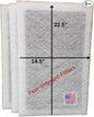 Fast-Shipped-Filters 3 Pack 16x25 Replacement Filter Pads Compatible with Dynamic Air Cleaner 16x25 Refill White