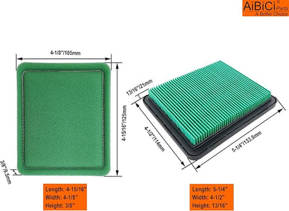 GCV160 Air Filter for Honda 17211-ZL8-023 fit GCV190 GCV160A GCV160LA GCV135 GC135 GC160 GC190 GCV190LA Engine HRB216 HRB217 Lawnmower EN2000 Generator F220 Tiller WN20 Pump, with Pre Filter, 2 Pack