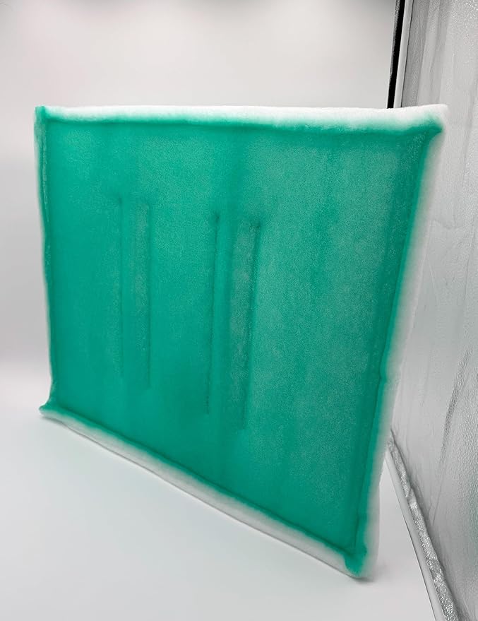 Paint Booth Intake Air Filter Panel, Crossdraft Spray Booth Filter Pad (20/case, 25" x 20")