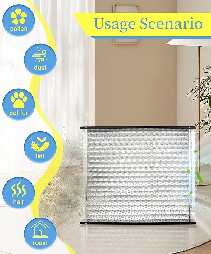 213 Replacement Filter Compatible with AprilAire 1210, 1620, 2210, 2216, 3210, 4200 Whole House Air Purifiers 20x25x4 Inches MERV 13 Furnace Filter,2-Pack