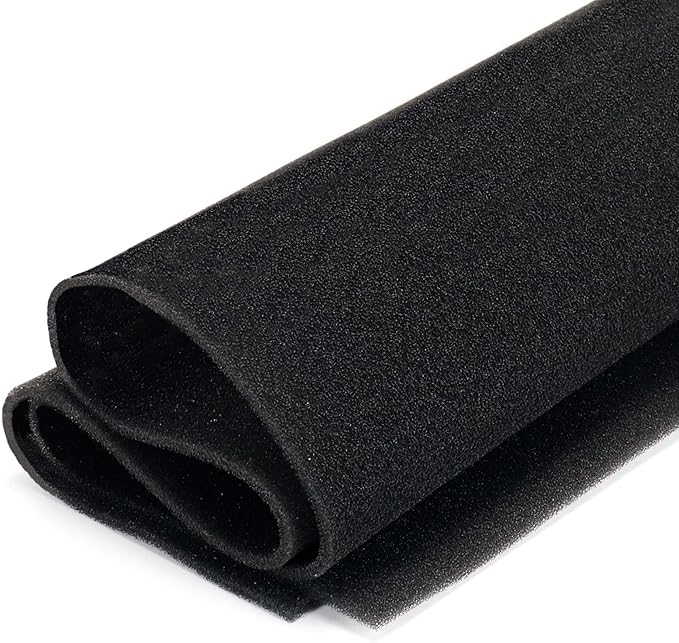 Cut to Fit Foam Pad Pre Filter, Air Purifiers Filter Replacement, Compatible with Most Air Conditioner, Trash Cans, Dehumidifier, 39 x 16 inch, 1 Pack