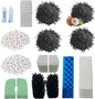 42 Pack Filter Media Kit for Fluval 306/307 Canister Filters - 2 Full Replacement Sets, Bio Foam, Ceramic Rings, Activated Carbon & Polishing Pads
