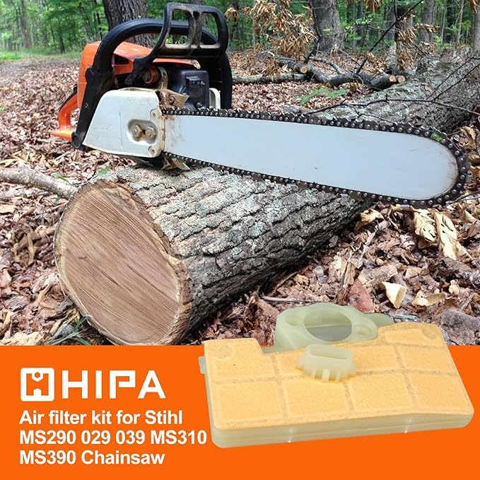 Hipa MS290 Air Filter For STHIL 029 MS 290 MS310 039 MS 310 MS390 Chainsaw Replace 1127 120 1621 1127 120 1620 Stens 605-679 with 0000 350 3500 Fuel Filter