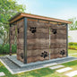 Wood Grain Outdoor Curtains for Patio Claws Animals Wooden Brown Vintage Waterproof Outside Curtains with Grommet Top Weatherproof Curtain for Cabana Pergola Gazebo, 2 Pack, 54" W x 95" L