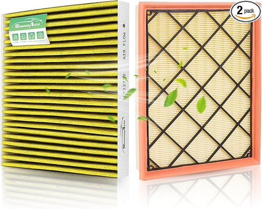 Engine and Cabin Air Filter Combo for Escape 2020-2026 1.5L/2.0L,Bronco Sport 2021-26 1.5L/2.0L,Maverick 2022-26 2.0L,Corsair 20-26 2.0L/2.3L Air Filter Replacement #CF12772 JX6Z9601A Car Accessories