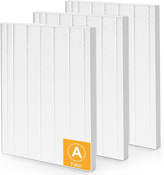 115115 Replacement Filters A Size 21 for Winix PlasmaWave 5300-2, C535, 6300, 5300, 6300-2, P300, AM90, 9000, 5000, 5000B, C909, 9800 Air Purifier, 3 True HEPA Filters