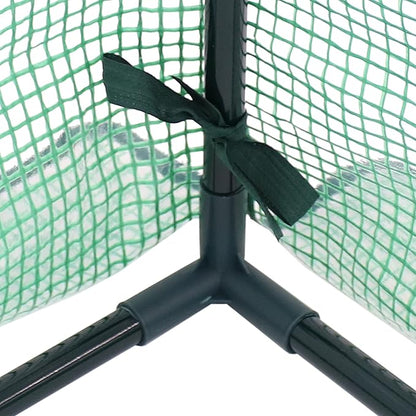 Sunnydaze Outdoor Portable Mini Cloche Greenhouse with 2 Zipper Doors - Green