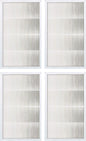 Fette Filter - Air Cleaning Filter, 9" x 15" Compatible With 3M Filtrete FAPF02 & FAPF024 for model # FAP01-RMS, FAP02-RMS, FAP02 - Pack of 4