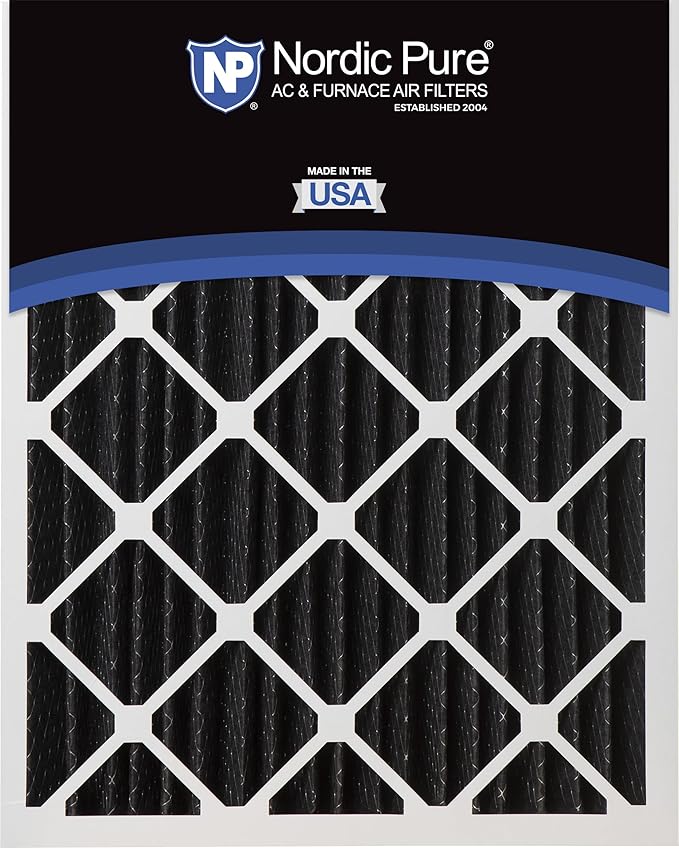 Nordic Pure 20x25x5 (Actual Size: 19 3/4 x 24 3/4 x 4 3/8) Lennox X6673 X6675 Replacement Odor Reduction Merv 8 Filter 4 PK