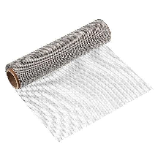 uxcell 14 Mesh 39" x 10" Woven Wire Mesh, 316 Stainless Steel Air Vent Filter Screen, Window Screen Mesh for DIY Projects Vents Cover Filtration Animals Fence