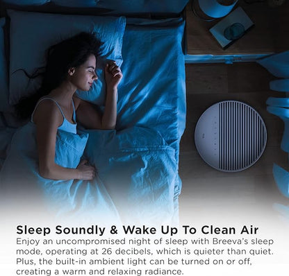 TCL Breeva A5 Smart Air Purifier with 5-Stage Clean, True HEPA (H13), Removes 99.97% of Dust/Bacteria/Odors & More, App & Voice Control, Auto Shield, Ultra-Quiet, White (A515W)