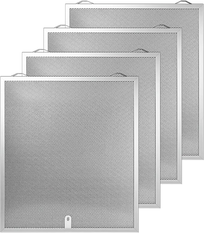 4 Pcs S99010430-002 Range Hood Filters Compatible with Broan-Nutone HPF30 Aluminum Mesh Grease Filter, Replaces 99010430-002, 4512880, 15.75''x13.78''x0.36''