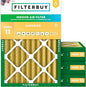 Filterbuy 14x20x4 Air Filter MERV 11 Superior Pet & Allergy Defense (4-Pack), Electrostatic Pleated HVAC AC Furnace Filters Replacement, Made in USA (Actual Size: 13.50 x 19.50 x 3.63)