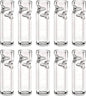 Premium Quality Glass Cigarette Rolling Filter Tips - Pack of 10 (8x25mm-Round Mouth)