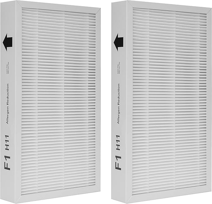 F1 Filter Allergen Reduction, Replacement Filter Compatible with Filtrete C01 T02 Room Air Purifier FAP-C01-F1 and FAP-T02-F1,2 Pack