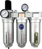 3/4" NPT SUPER DUTY Industrial Grade Filter Regulator Coalescing Desiccant Dryer System For Compressed Air Lines, Metal Bowls, Great For Paint Spray And Plasma Cutter (AUTO DRAIN)