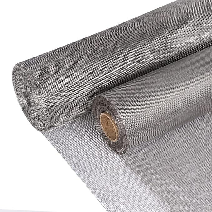 304 Stainless Steel Filter Mesh Roll 60 and 120 Mesh, Precision Woven Wire Cloth for Kitchen Hood and Dust Control