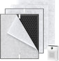 2 Pack PR1 Replacement Filter for Mooka Mode PR1 Air Purifier, H13 True HEPA Filter for Home Large Room up to 2200sq.ft, includes 4pcs Washable Pre Filter Removes Pollen Dander Smoke Pet Hair Dust