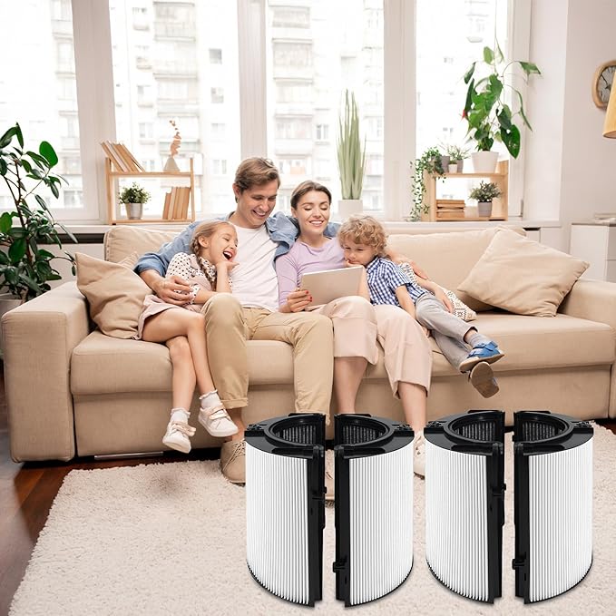 2 Pack HP1 HP2 Filter replacement For Dyson HP1 HP2 HP10 TP07 TP10 TP09 TP06 TP04 TP7A HP07 HP06 HP04 HP09 HP4A HP7A PC2 PC1 DP04 360°combi glass carbon air puri-fier filter