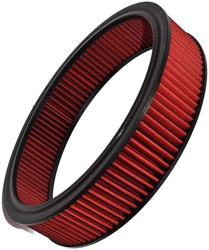 A-Team Performance 14x3 Air Filter Element - Washable & Reusable High Flow Filter - Compatible with GM, Ford & Mopar Oldsmobile & Pontiac