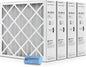16x20x4 Air Filter Replacement MERV 11, FC100A1003 Pleated HVAC AC Furnace Filters with Wholesalehome Cleaning Cloth, 4-Pack (Actual Size: 15.94 x 19.75 x 4.38 Inches)
