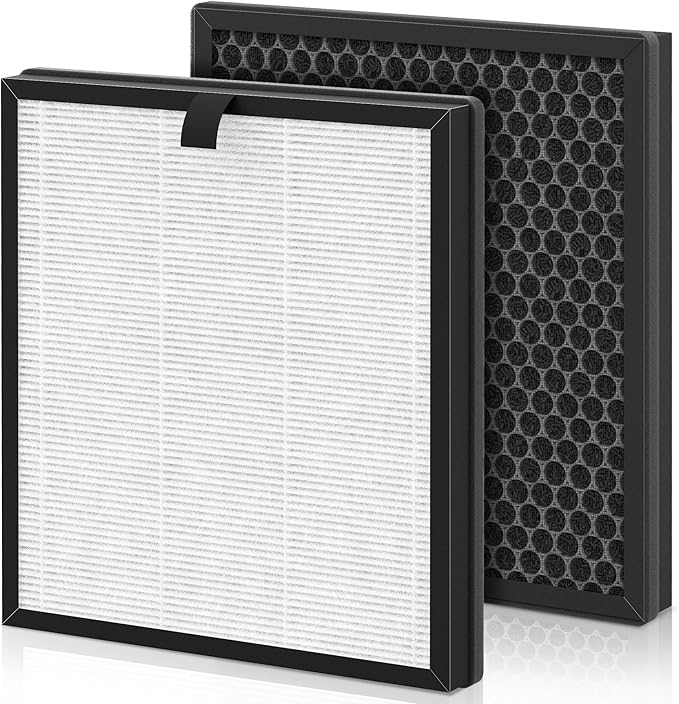 AP303 AP304 Replacement Filters, Compatible with DAYETTE ＆ FRESHDEW Air Purifier AP303/AP304, H14 HEPA Filter with Activated Carbon, 2 Pack (Original Filter)