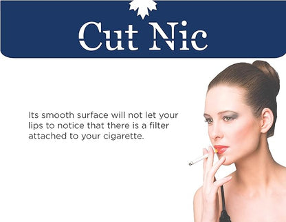 8 Hole Easy Draw Disposable Cigarette Filters - (300 Filters) Including 1 Travel CASE