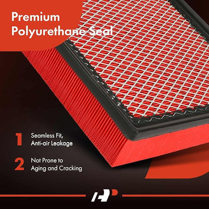 A-Premium High-performance, Pre-oiled Engine Air Filter Compatible with Jeep, Toyota, Lexus & Dodge - 2011-2021 Grand Cherokee, 2012-2017 Camry, Tacoma, Highlander, Sienna, RX350, Durango, ES350