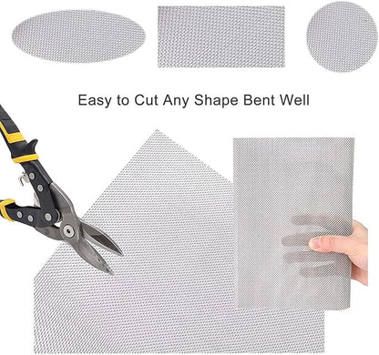 80 Mesh Stainless Steel Woven Screen, Rust-Resistant Filter Panel for Window, Door, Ventilation, HVAC, Sieve, Strainer, Fencing, Craft, DIY, Insect Screen, Wire Mesh