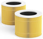 Leemone Core Mini Pet Replacement Filter for LEVOIT Core Mini Air Purifiers, High-Efficiency Activated Carbon, Replace Part Core Mini-RF, 2 Pack,yellow