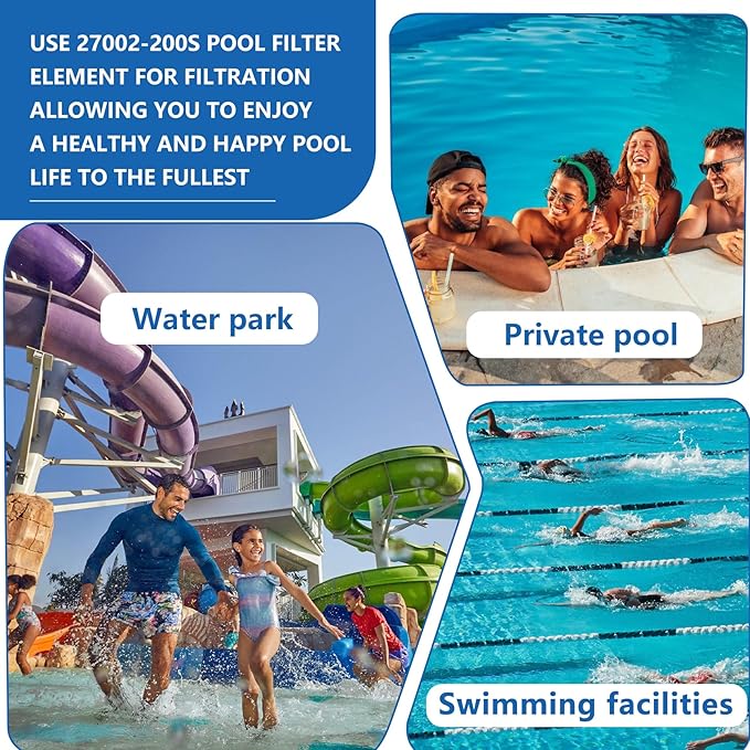 27002-0200S Pool Filter Cartridges Compatible with pentair sta-rite 27002-0200S Pool Filter System 2 Modular Media Pool and PLM200 D.E. Filter,200 sq.ft D.E. Filter with 24800-0121 Air Bleed Assembly