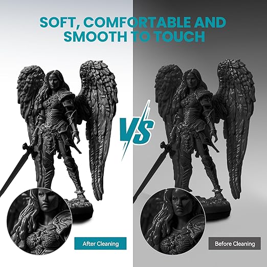 SUNLU Flexible 3D Printer Resin 2KG, 66A 3D Printing Resin for Printing Soft and Flexible Items, Bendable and Not Brittle, Fast Curing 405nm UV Photopolymer Resin. (2000G Gray)
