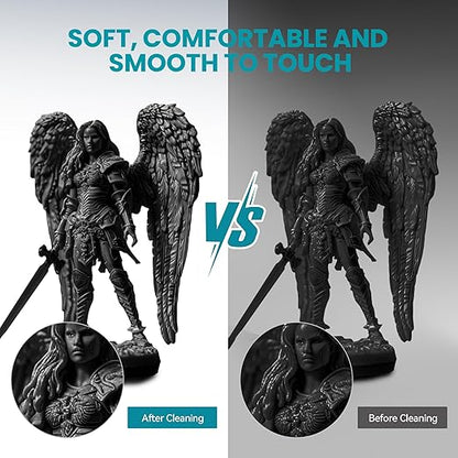 SUNLU Flexible 3D Printer Resin 2KG, 66A 3D Printing Resin for Printing Soft and Flexible Items, Bendable and Not Brittle, Fast Curing 405nm UV Photopolymer Resin. (2000G Gray)