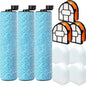 WD161 Roller and Filter for fit Shark HydroVac MessMaster Wet Dry WD161 WD261 AW261 and Shark WD101 WD201 WD100 WD200 AW201 WD200C WD201C WD101C Vacuum Cleaner,3 Brush Rollers,4 Foam Filters,3 Filter